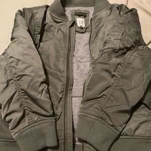Kids green sz 8 Gap Bombmer jacket